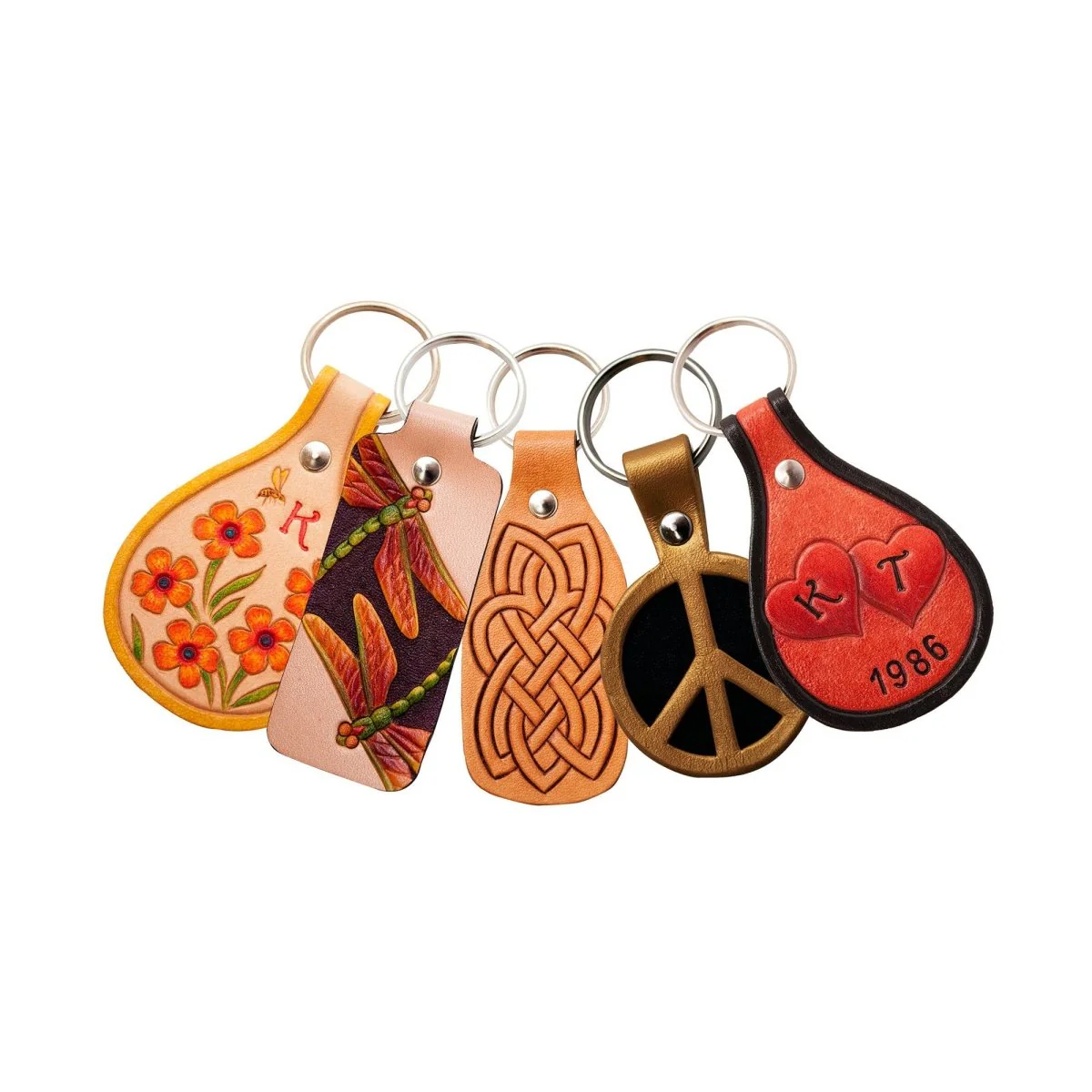 Realeather - Split Key Rings, 1.25", 10pk - Nickel - Image 4