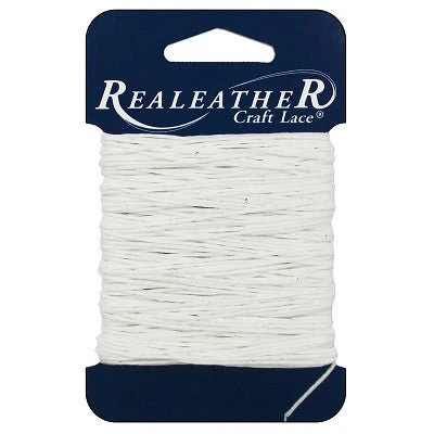 Realeather Waxed Thread - 25 yards White