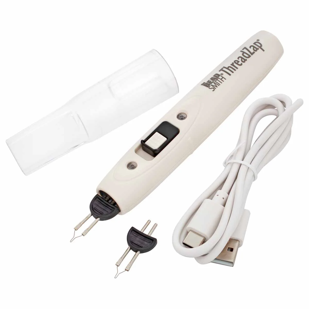 Beadsmith TZ1600L Rechargeable ThreadZap Craft Burner (1112 degree f) with USB Cable and Tip