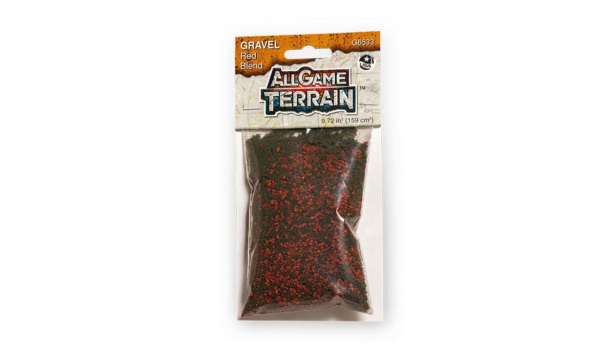 All Game Terrain - Red Blend Gravel - 9.72 cubic inches