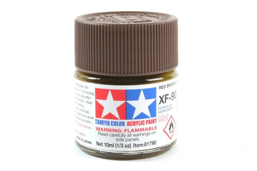 Tamiya Mini Acrylic 10 ml XF-90 Red Brown 2 Matte Finish
