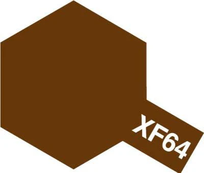 Tamiya Mini Acrylic 10 ml - XF-64 Red Brown Matte Finish - Image 2