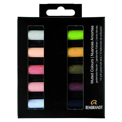 Rembrandt Pastel Half-Stick Set of 10 - Muted Colors Set