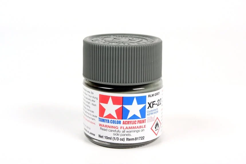 Tamiya Mini Acrylic 10 ml - XF-22 RLM Gray Matte Finish