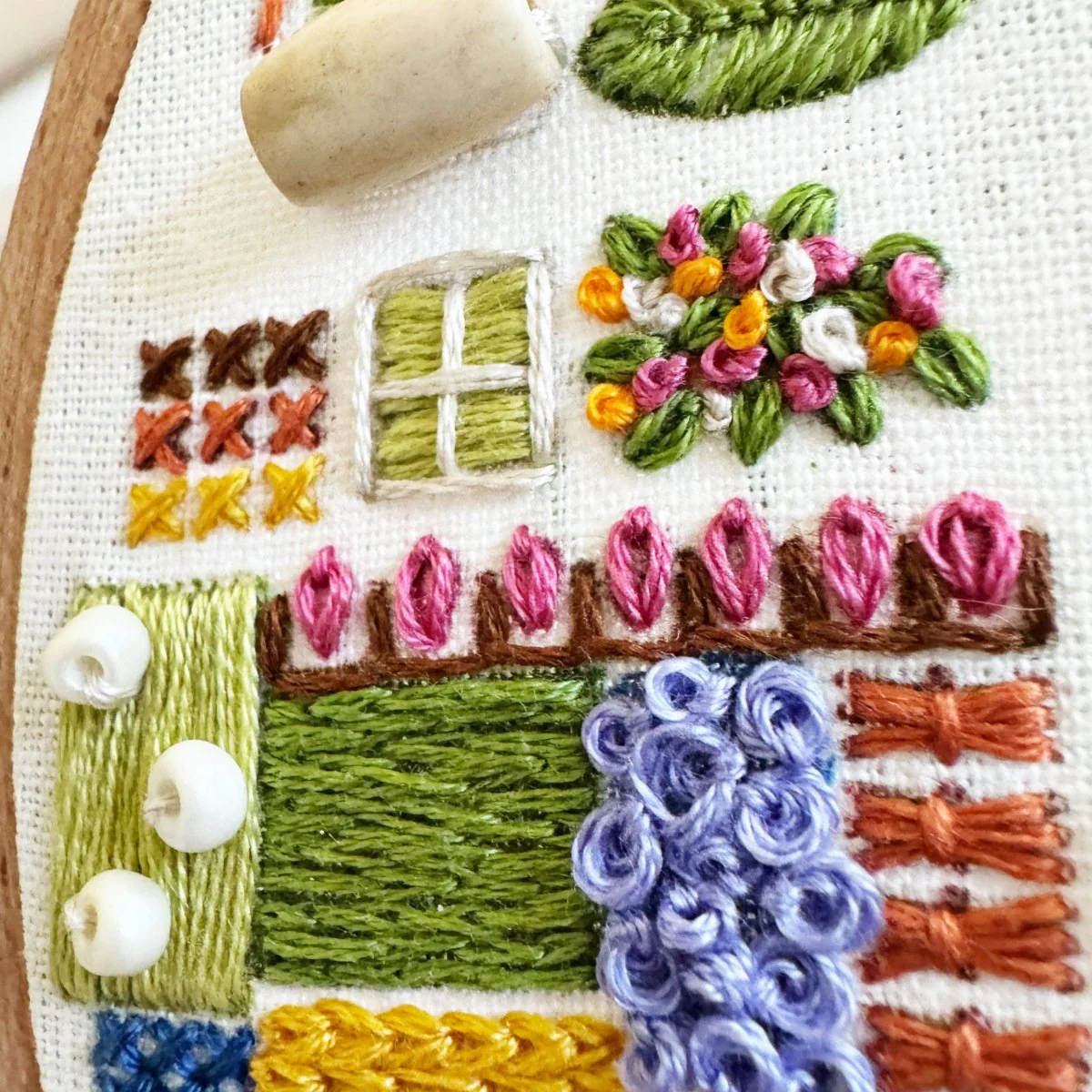 Rosanna Diggs Embroidery - August in the Garden - Advanced Embroidery Kit - Image 3