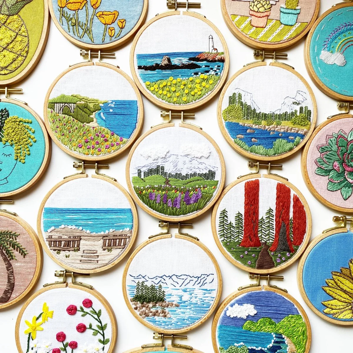 Rosanna Diggs Embroidery - Day at the Beach Modern Embroidery Kit - Image 10