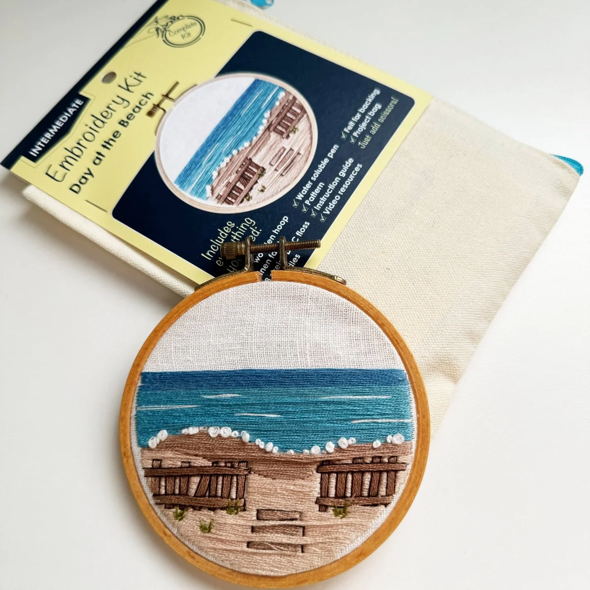 Rosanna Diggs Embroidery - Day at the Beach Modern Embroidery Kit - Image 2