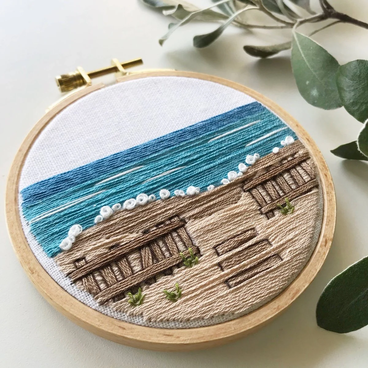 Rosanna Diggs Embroidery - Day at the Beach Modern Embroidery Kit - Image 8