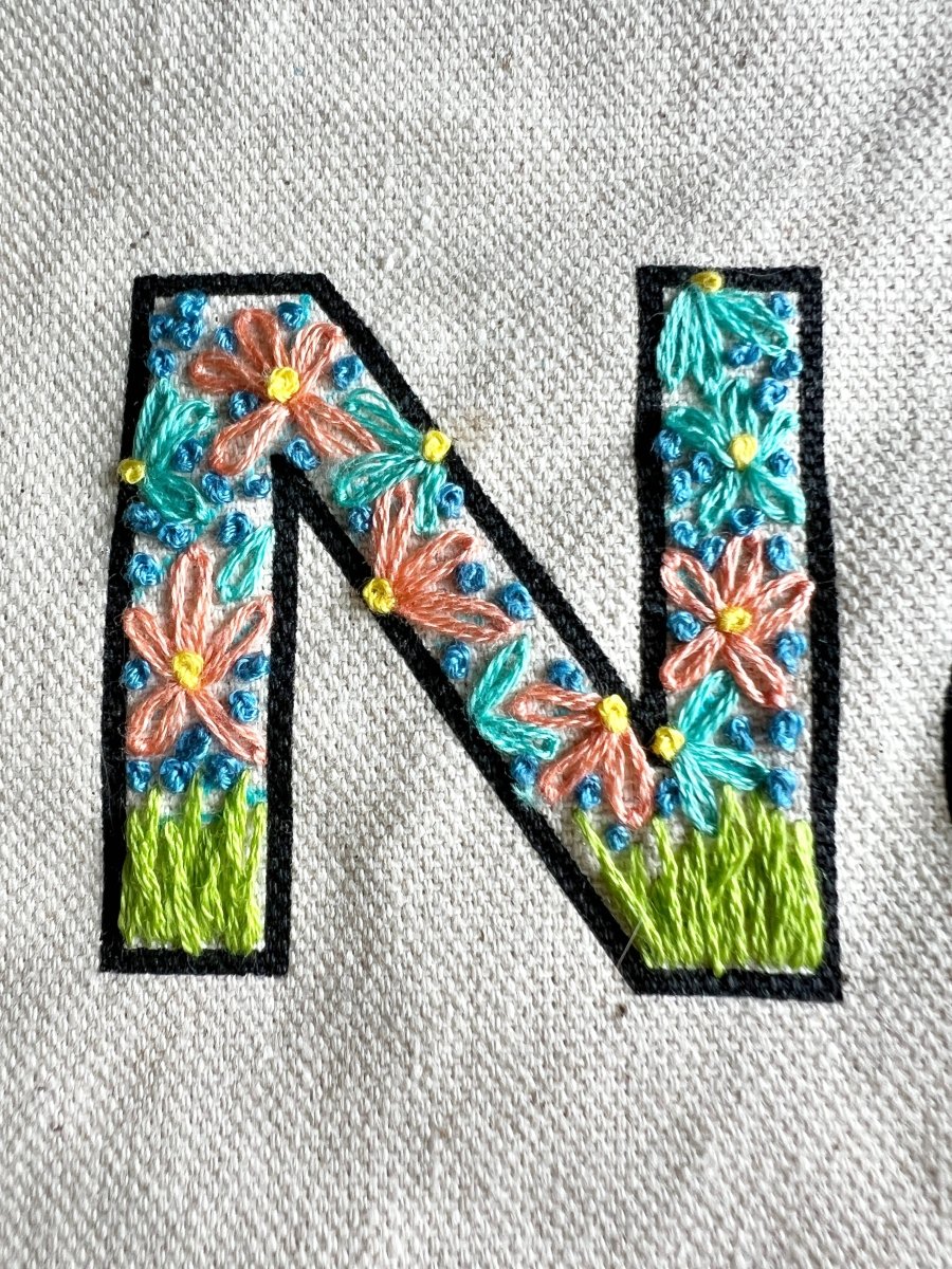 Rosanna Diggs Embroidery - Love Your Neighbor Tote Bag Embroidery Kit - Image 3