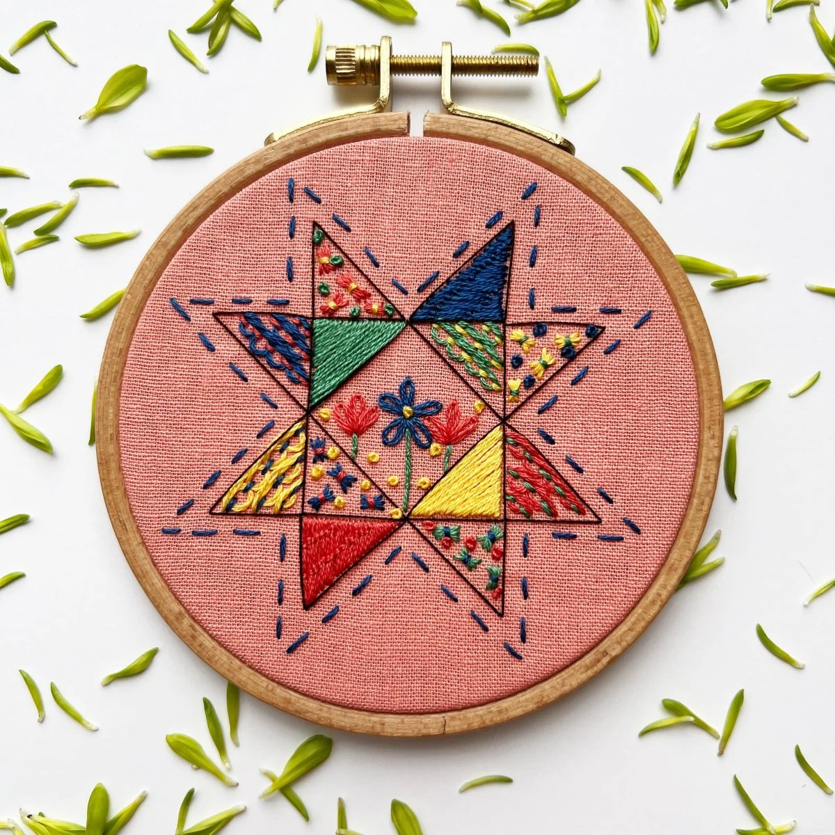 Rosanna Diggs Embroidery - Seeing Starflowers Embroidery Kit for Beginners - Image 2