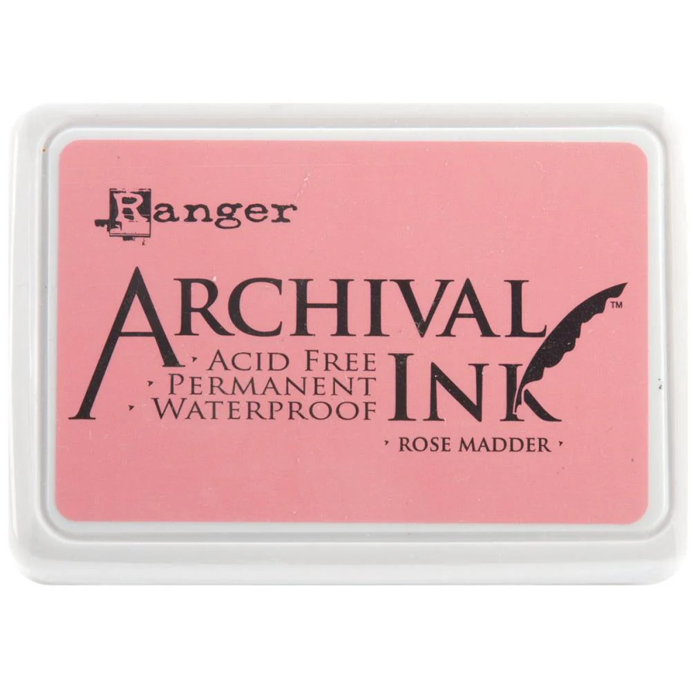Ranger Archival 2.75"x4" Ink Pad - Rose Madder
