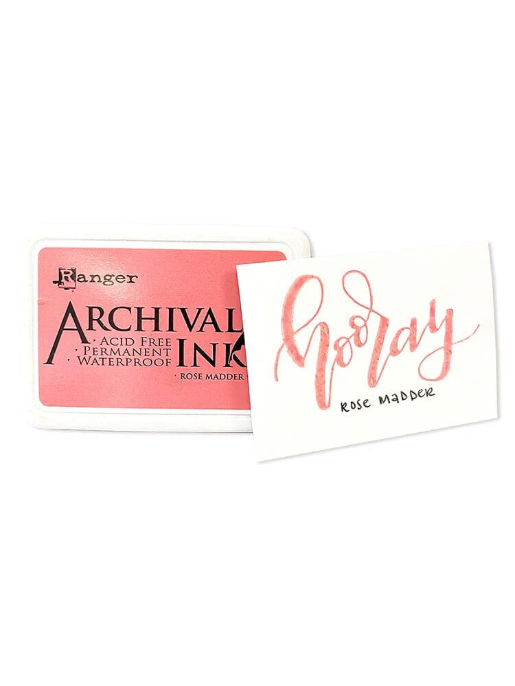Ranger Archival 2.75"x4" Ink Pad - Rose Madder - Image 2