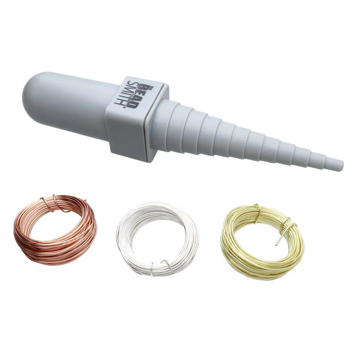 Round Stepped Plastic Mandrel with 3 x 5.5 Yard Wire Coils