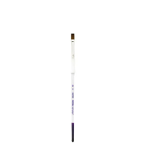 Royal Brush Soft-Grip Synthetic Sable Brush, Shader, 8