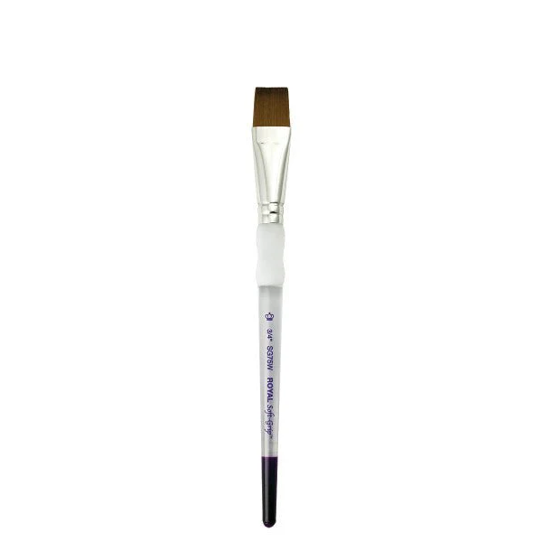 Royal Brush Soft-Grip Synthetic Sable Brush, Wash, 3/4"