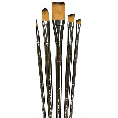Royal Langnickel Zen 43 Series Long Handled All Media Brush - 5 Brush Set