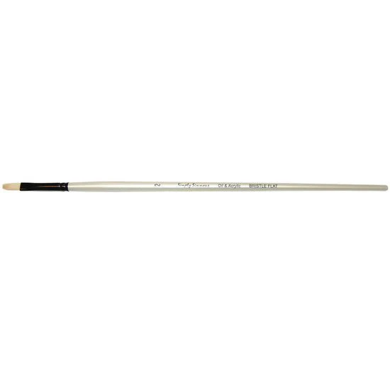 Simply Simmons Long Handle Brush - Bristle Flat 2