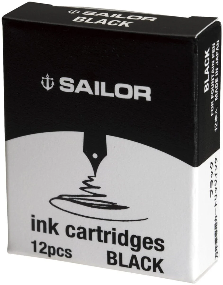 Sailor Fountain Pen Cartridge Ink - 12 pack