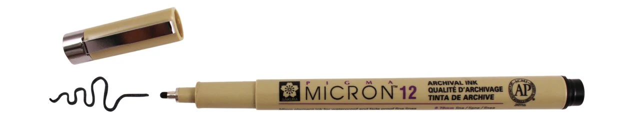Sakura Pigma Micron Pen 12 (.70mm) Black