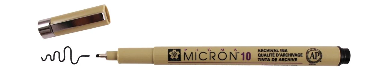 Sakura Pigma Micron Pen 10 (.60mm) Black
