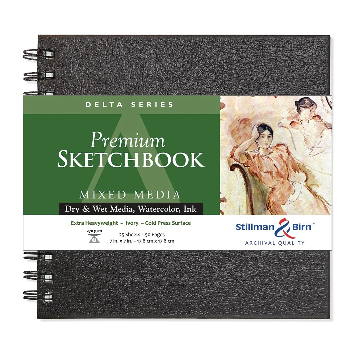 Stillman & Birn Delta Wirebound Sketchbook 7x7 inch
