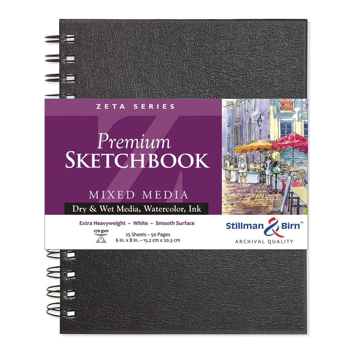 Stillman & Birn Zeta Wirebound Sketchbook 6x8 inch