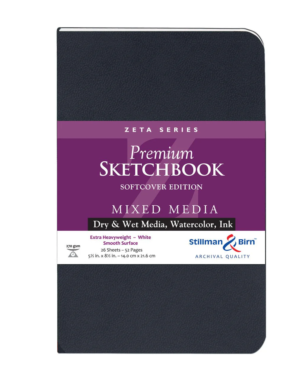 Stillman & Birn Zeta Softcover Sketchbook Portrait 5.5x8.5 inch