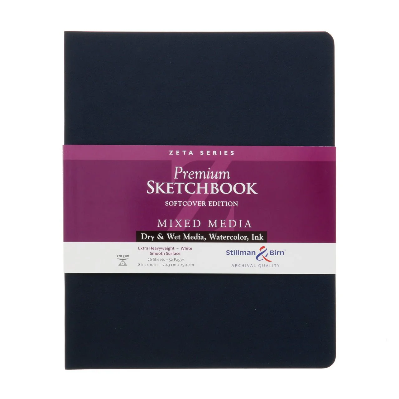 Stillman & Birn Zeta Softcover Sketchbook  Portrait 8x10