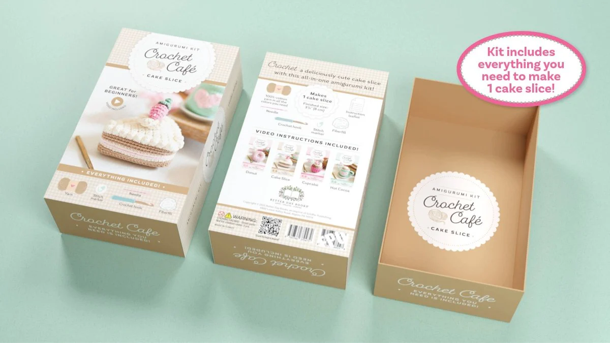 Schiffer Publishing - Crochet Café Amigurumi Kit Cake Slice - Image 4