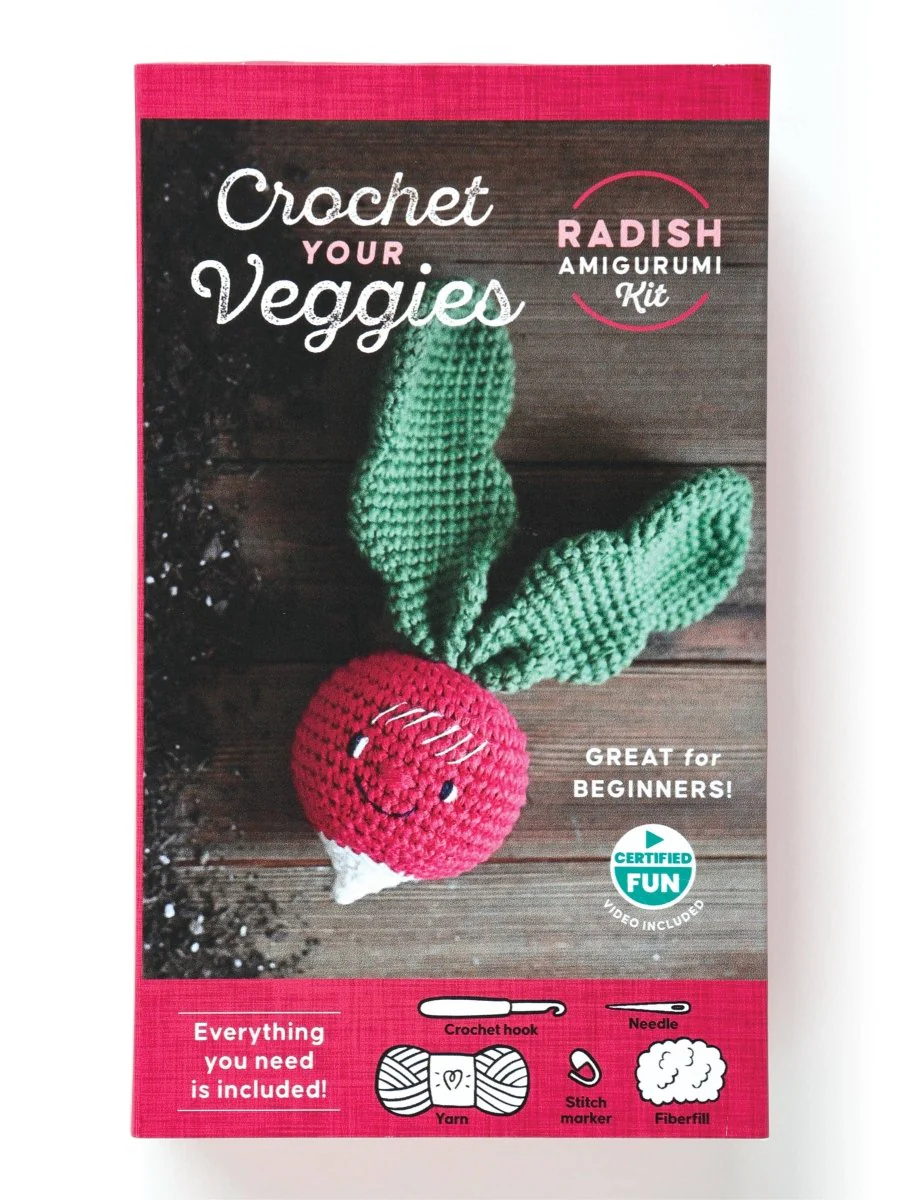 Crochet Your Veggies Amigurumi Kit Radish - Image 5