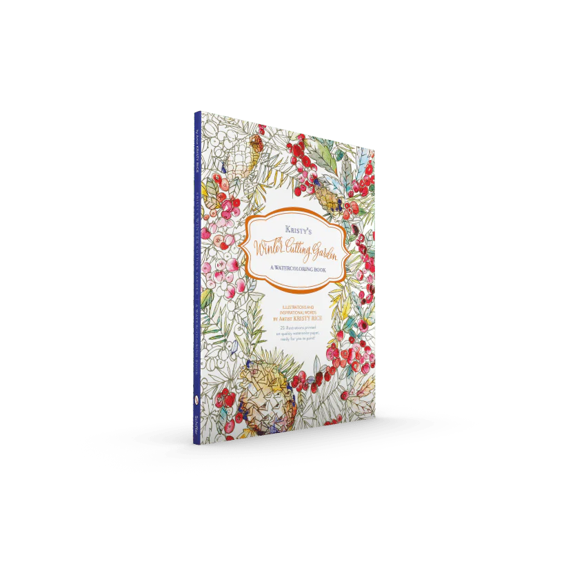 Schiffer Publishing - Kristy's Winter Cutting Garden: A Watercoloring Book - Image 2