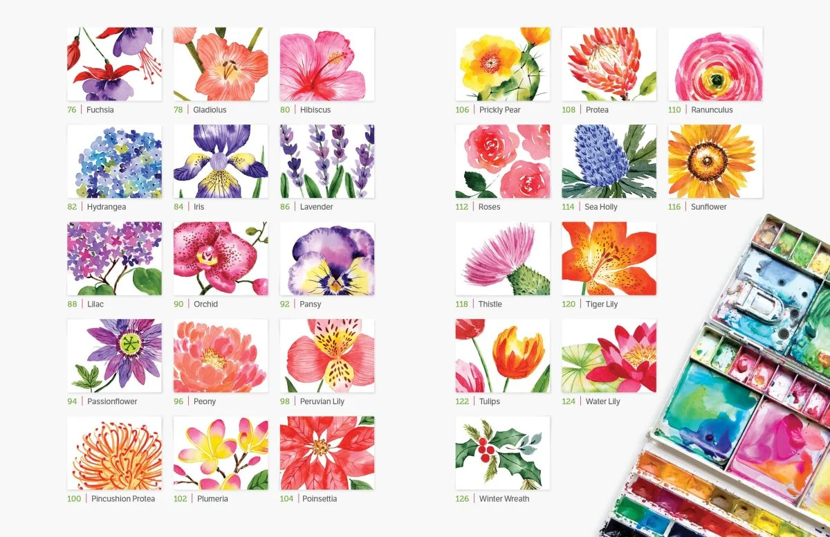 Schiffer Publishing - Watercolor the Easy Way Flowers - Image 3