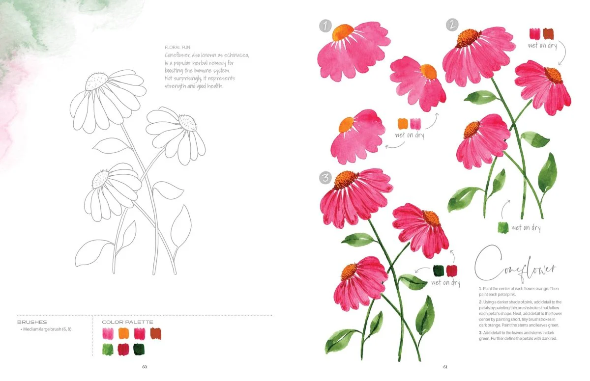 Schiffer Publishing - Watercolor the Easy Way Flowers - Image 5