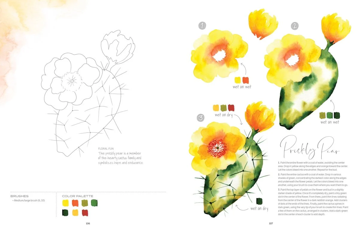 Schiffer Publishing - Watercolor the Easy Way Flowers - Image 6