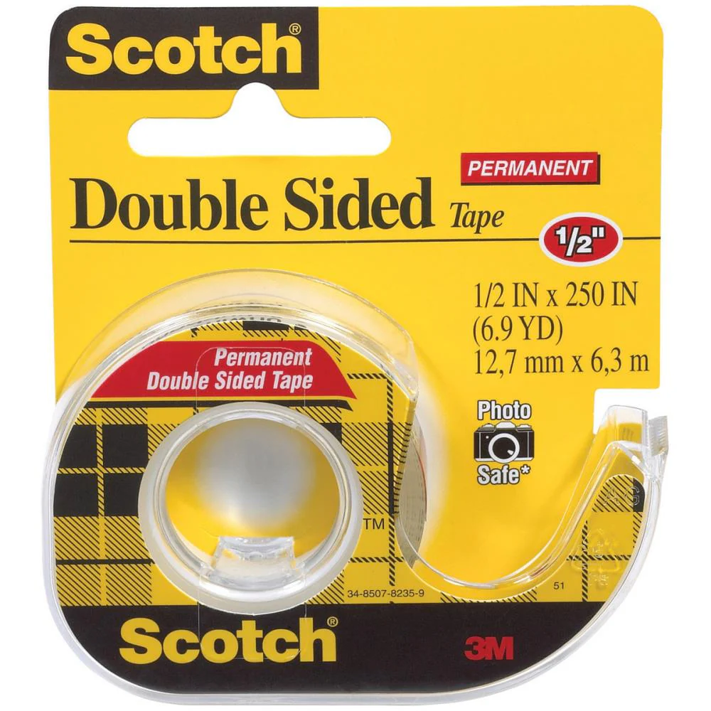 Scotch Permanent Double-Sided Tape 5" X 250"