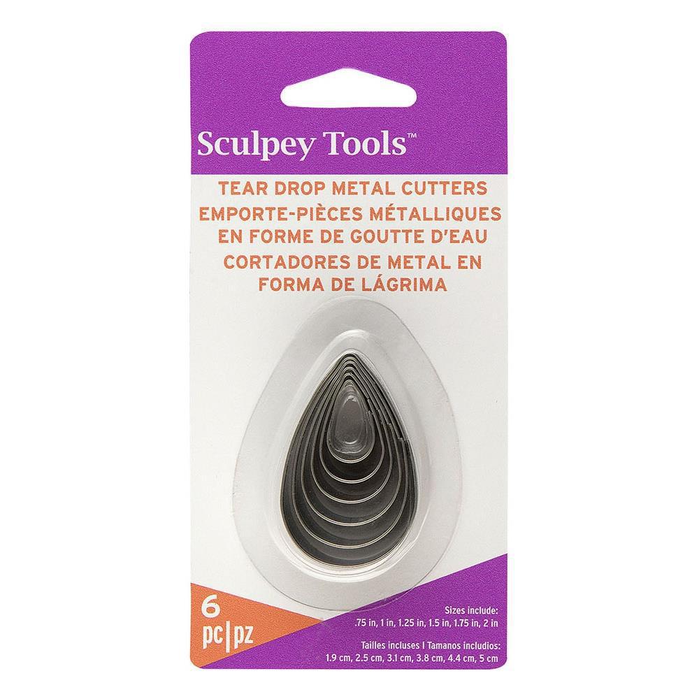 Sculpey Premo Graduated Cutter Set - 6 Cutters - Tear Drops
