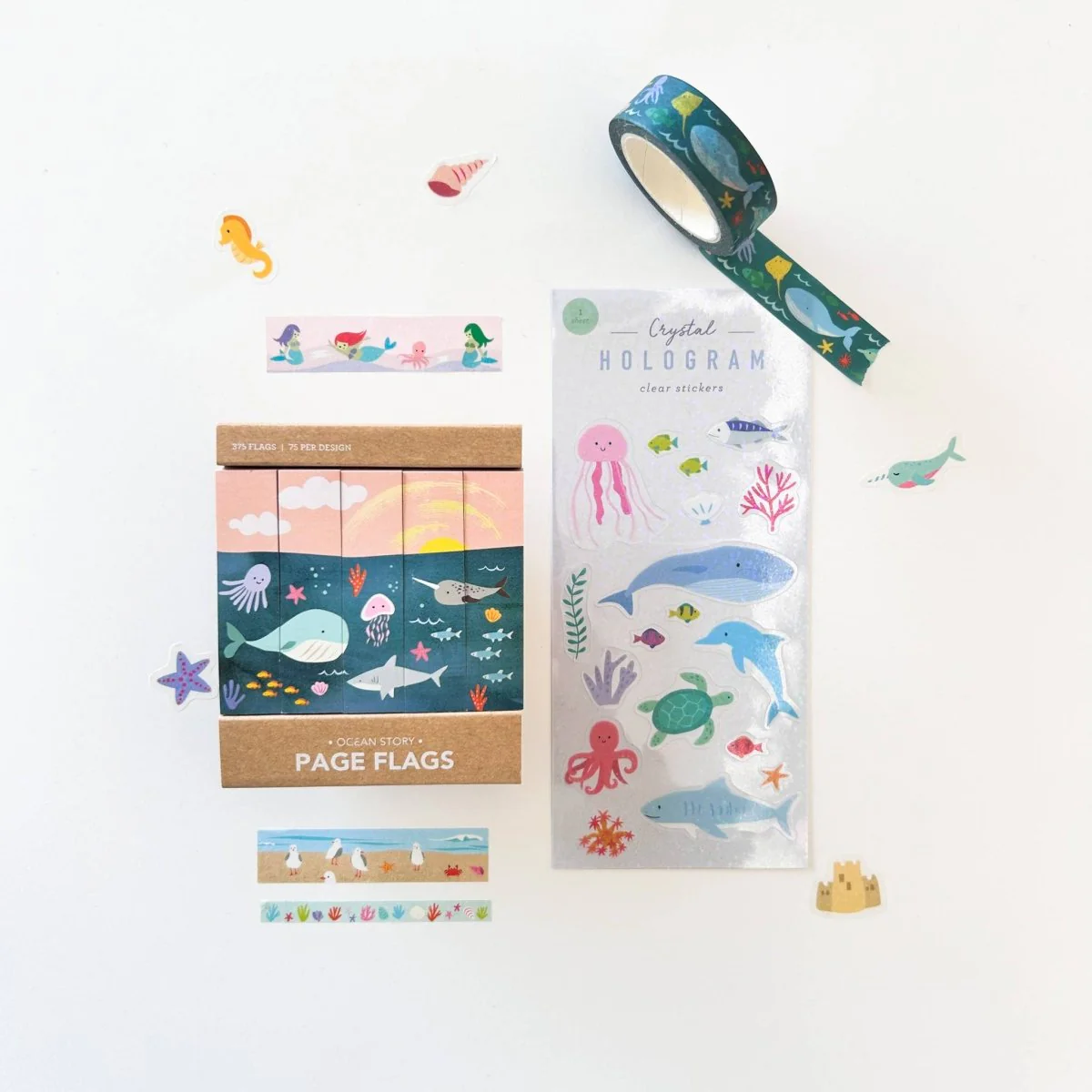 Sea Creatures Washi Tape - Image 2