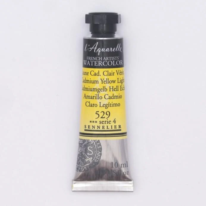 Sennelier French Artists Watercolor - 10ml Tube - 529 Cadmium Yellow Light