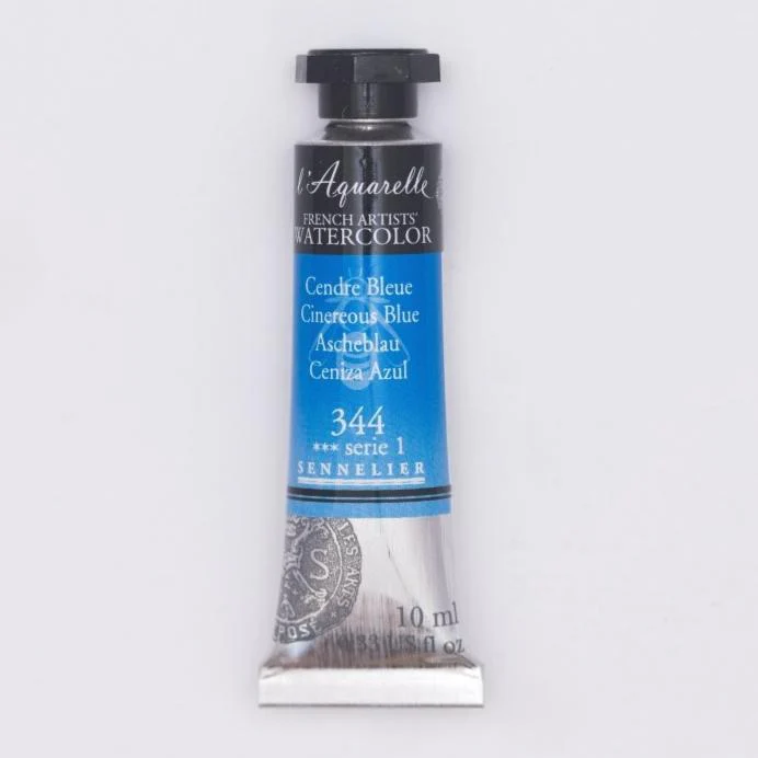 Sennelier French Artists Watercolor - 10ml Tube - 344 Cinereous Blue