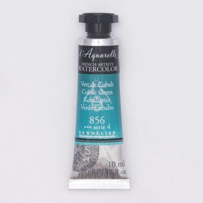 Sennelier French Artists Watercolor - 10ml Tube - 856 Cobalt Green