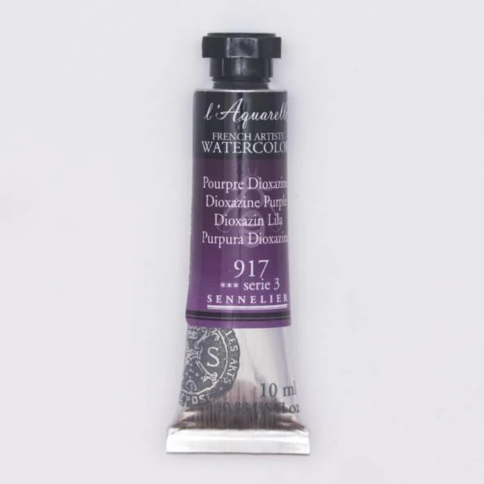 Sennelier French Artists Watercolor - 10ml Tube - 917 Dioxazine Purple