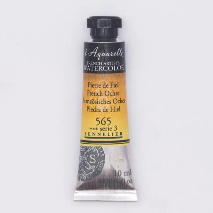 Sennelier French Artists Watercolor - 10ml Tube - 565 French Ochre