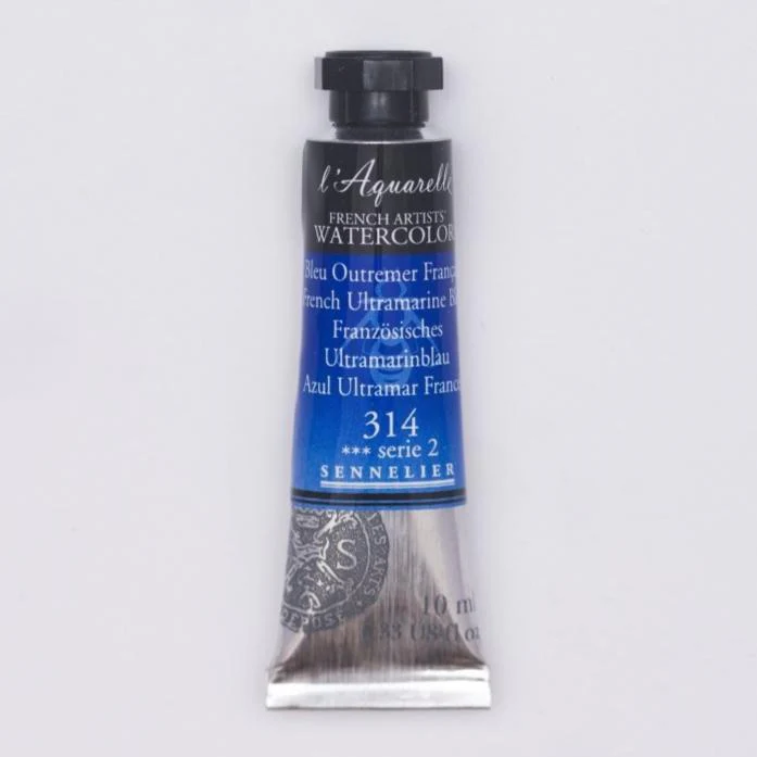 Sennelier French Artists Watercolor - 10ml Tube - 314 French Ultramarine Blue