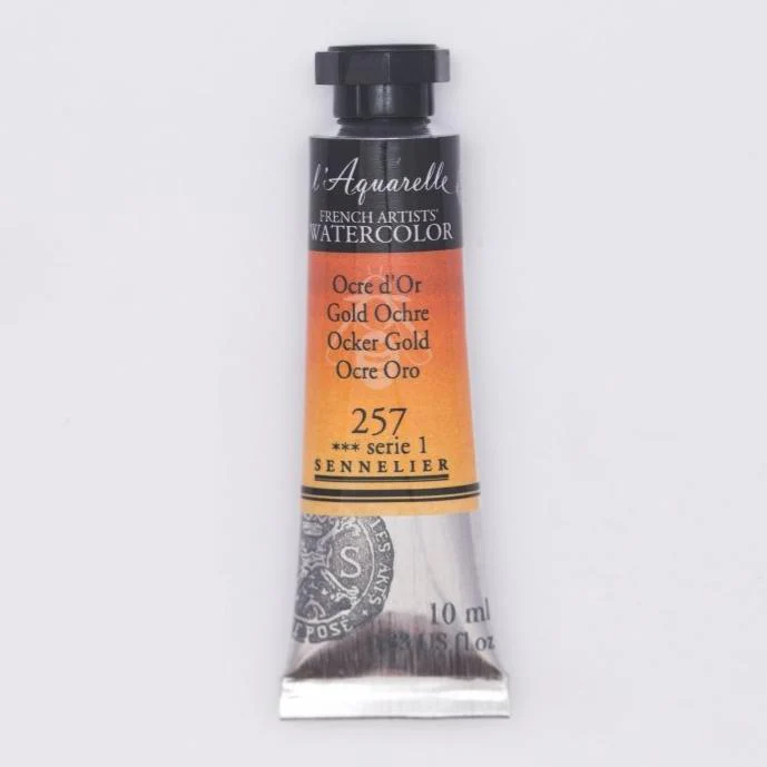 Sennelier French Artists Watercolor - 10ml Tube - 257 Gold Ochre