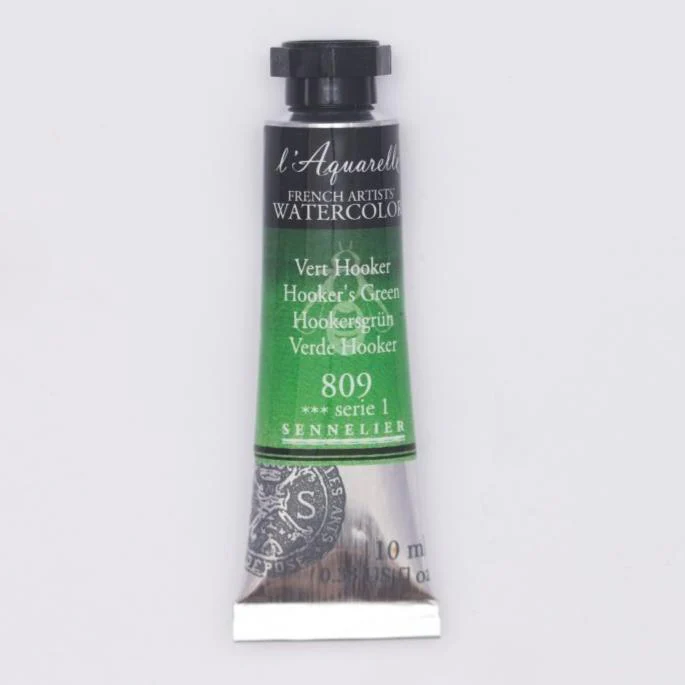 Sennelier French Artists Watercolor - 10ml Tube - 809 Hookers Green
