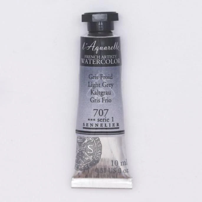 Sennelier French Artists Watercolor - 10ml Tube - 707 Light Grey
