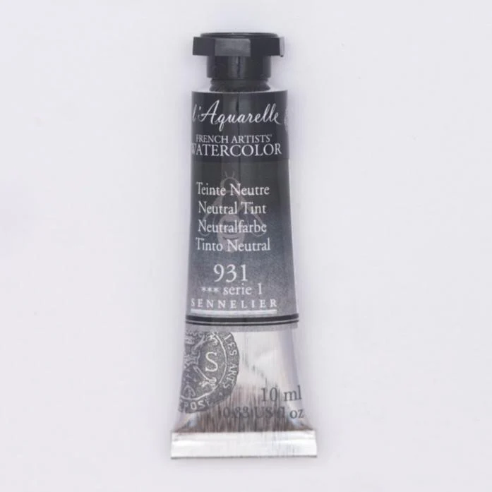 Sennelier French Artists Watercolor - 10ml Tube - 931 Neutral Tint