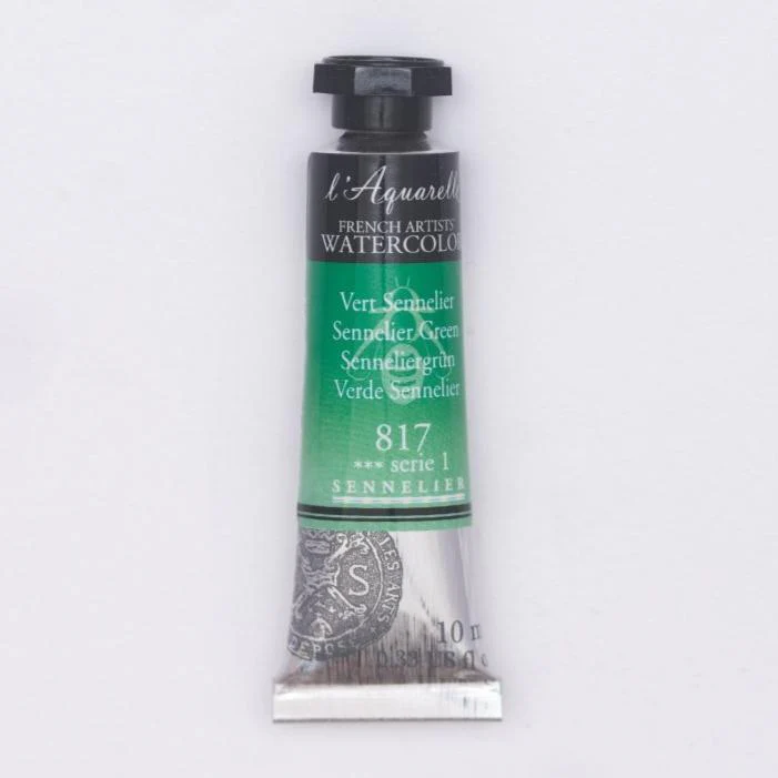 Sennelier French Artists Watercolor - 10ml Tube - 817 Sennelier Green