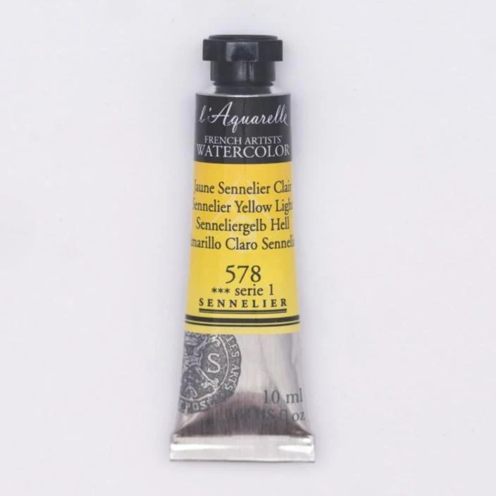 Sennelier French Artists Watercolor - 10ml Tube - 578 Sennelier Yellow Light