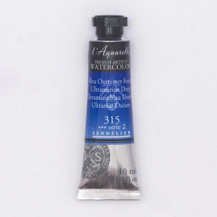 Sennelier French Artists Watercolor - 10ml Tube - 315 Ultramarine Deep
